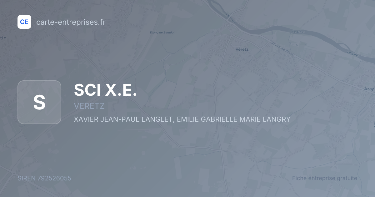 SCI X.E. — 792526055 — fiche entreprise