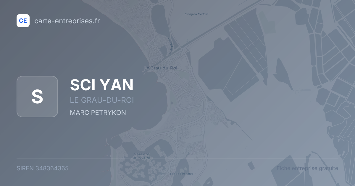 SCI YAN — 348364365 — fiche entreprise