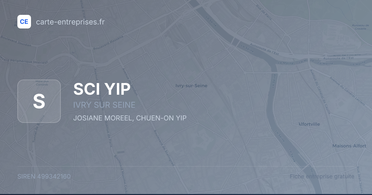 SCI YIP — 499342160 — fiche entreprise