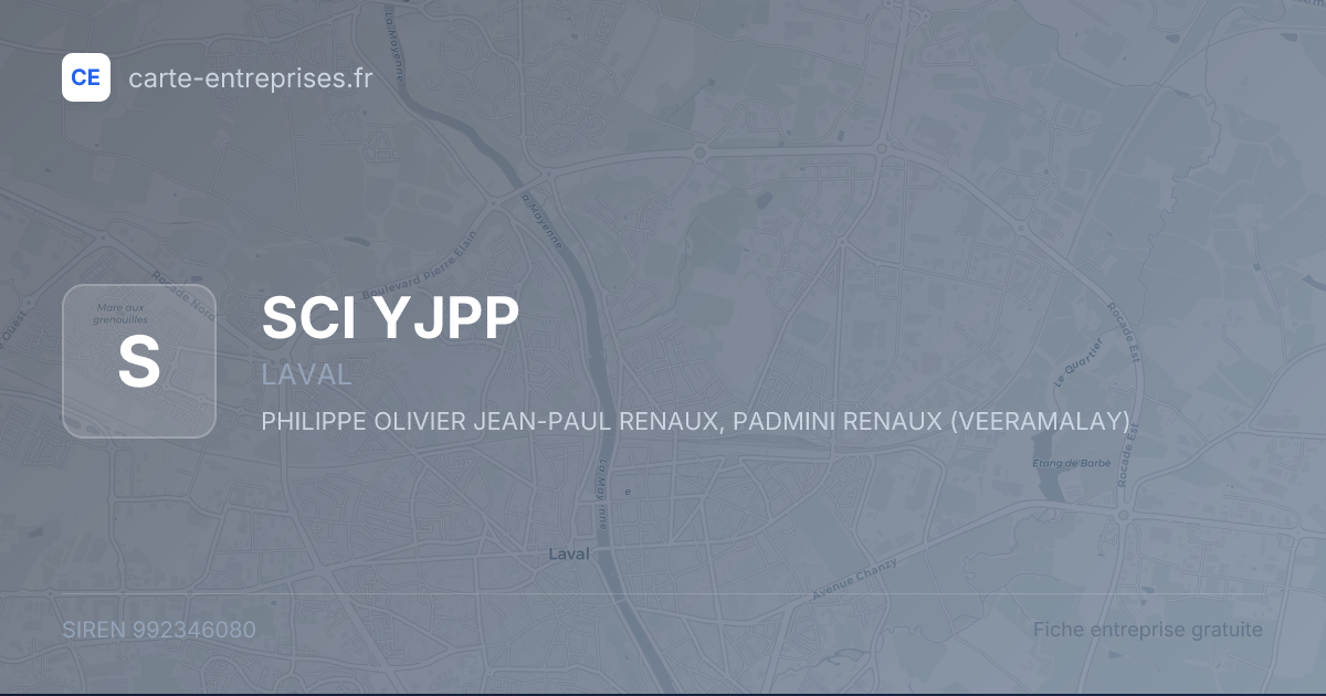SCI YJPP — 992346080 — fiche entreprise