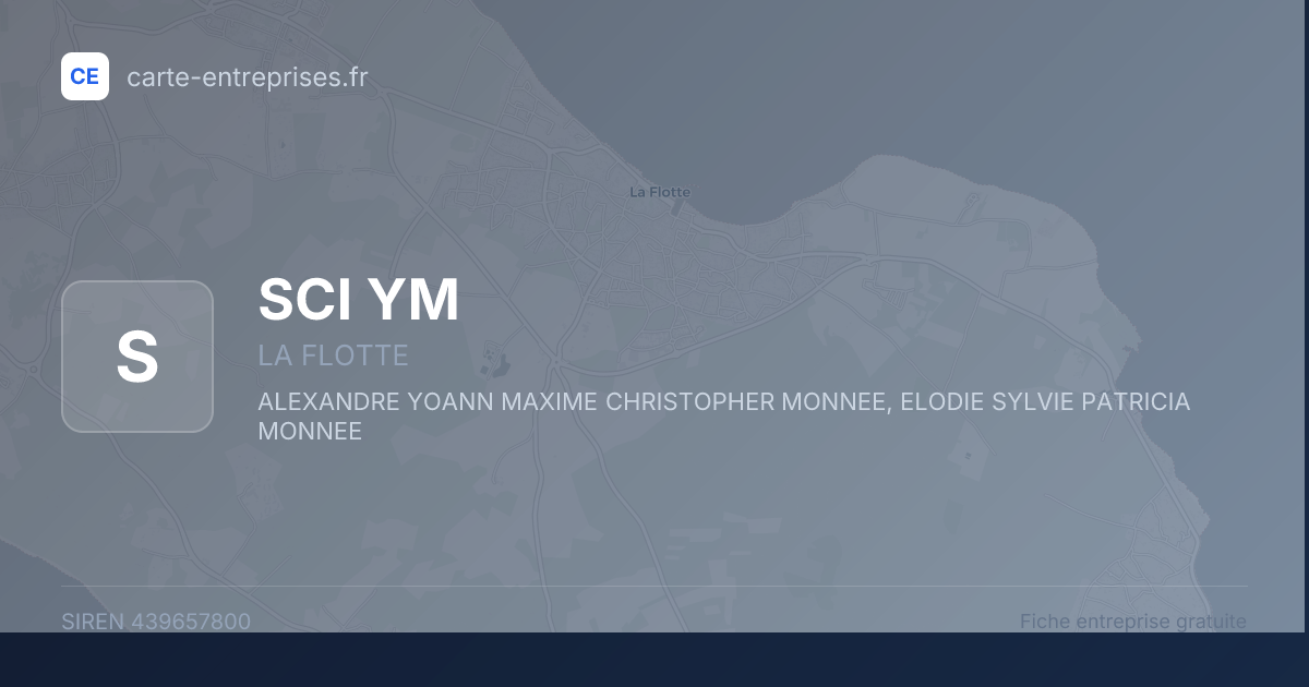 SCI YM — 439657800 — fiche entreprise