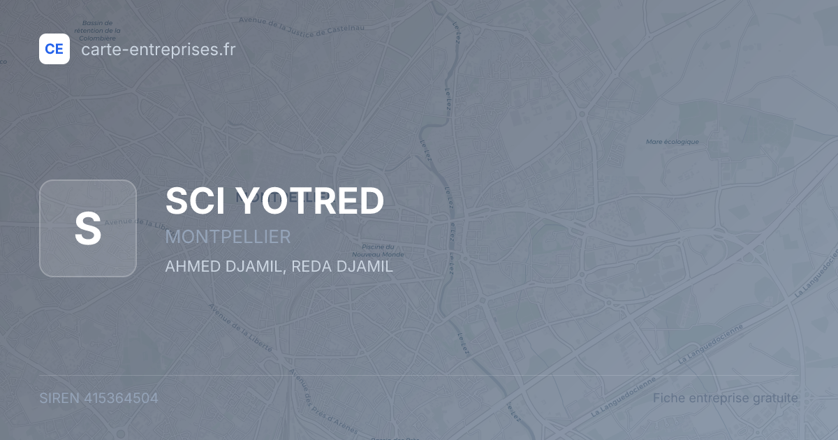 SCI YOTRED — 415364504 — fiche entreprise