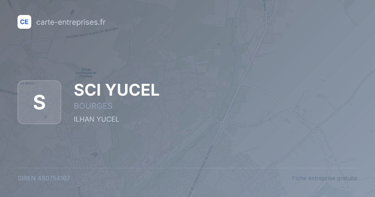 SCI YUCEL — 480754167 — fiche entreprise
