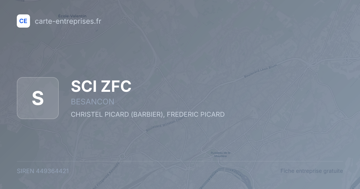 SCI ZFC — 449364421 — fiche entreprise