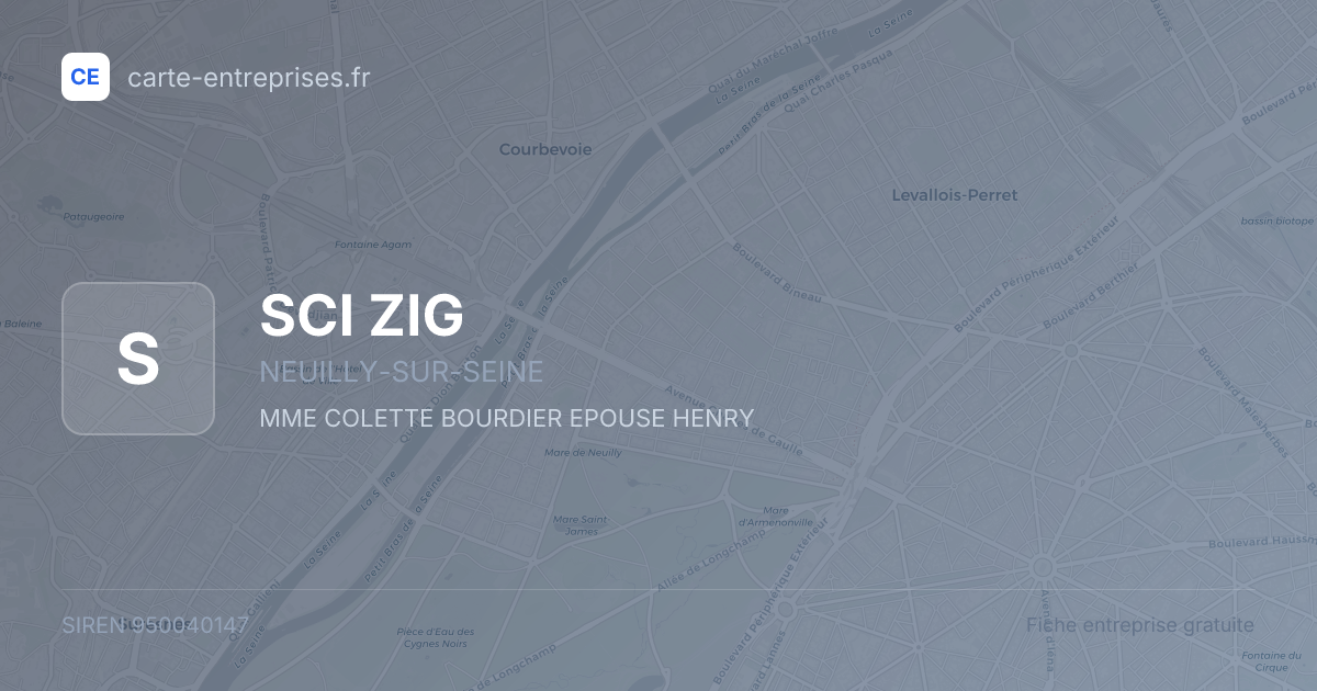 SCI ZIG — 950040147 — fiche entreprise