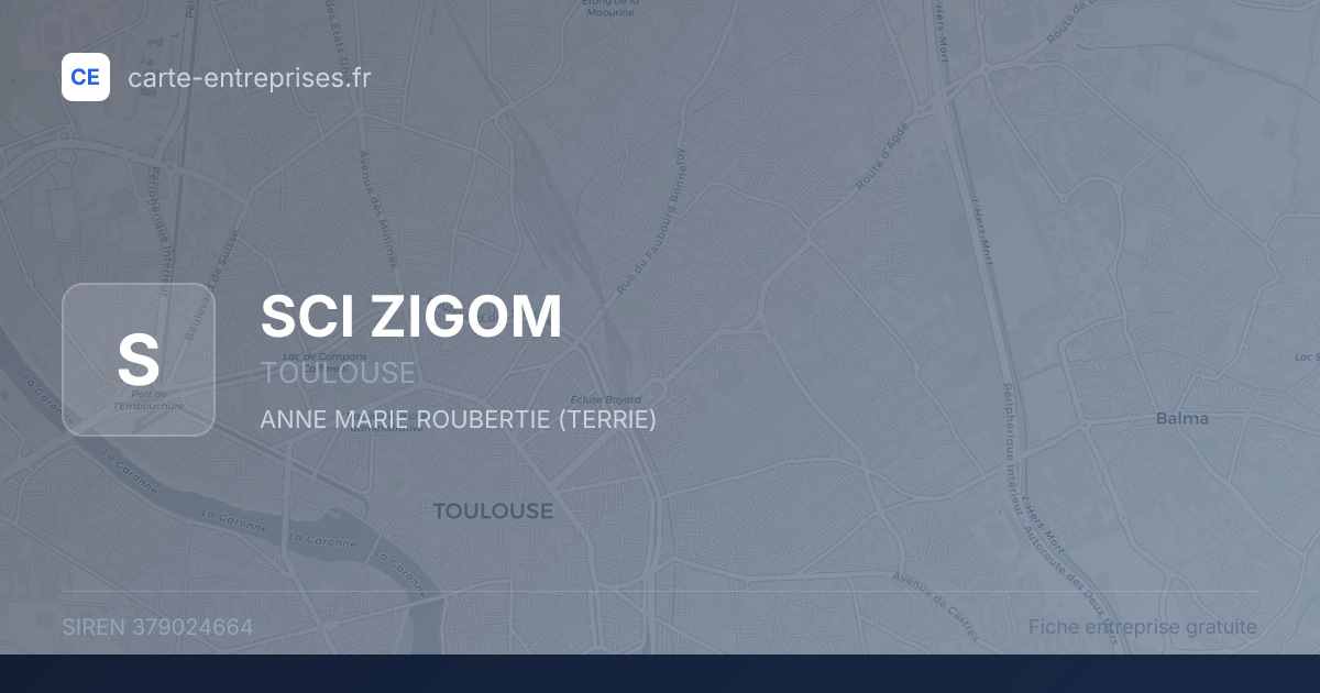 SCI ZIGOM — 379024664 — fiche entreprise