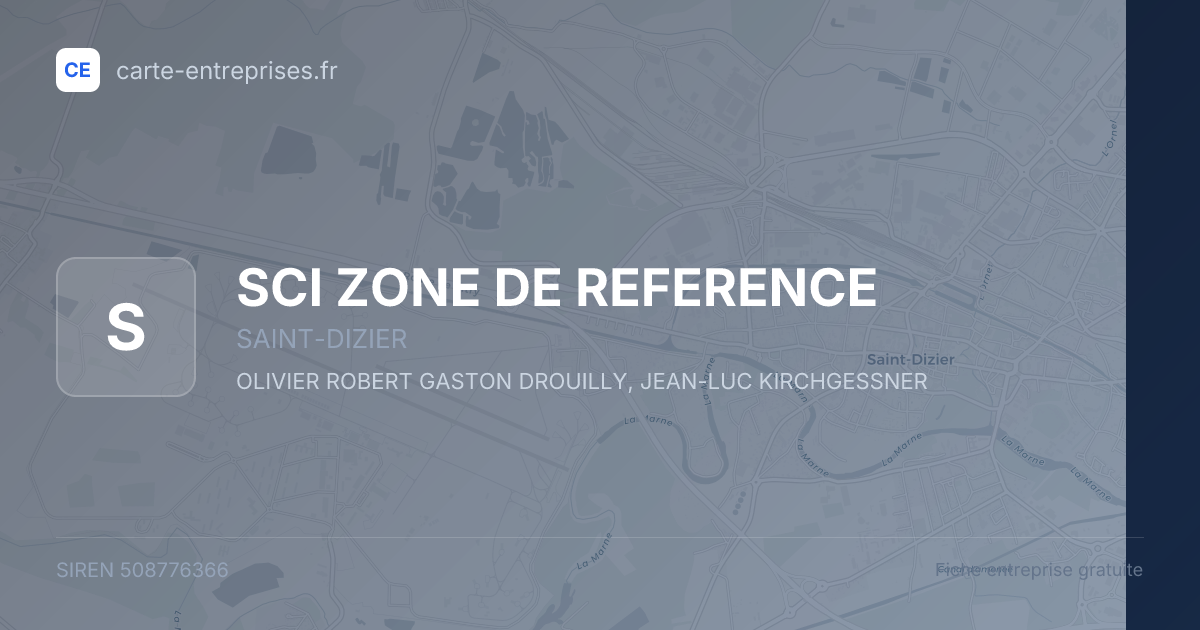 SCI ZONE DE REFERENCE — 508776366 — fiche entreprise
