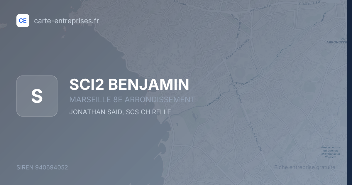SCI2 BENJAMIN — 940694052 — fiche entreprise