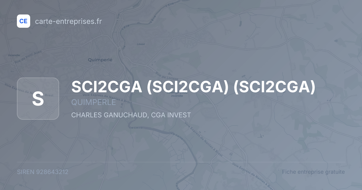 SCI2CGA (SCI2CGA) (SCI2CGA) — 928643212 — fiche entreprise