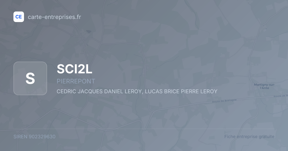 SCI2L — 902329630 — fiche entreprise