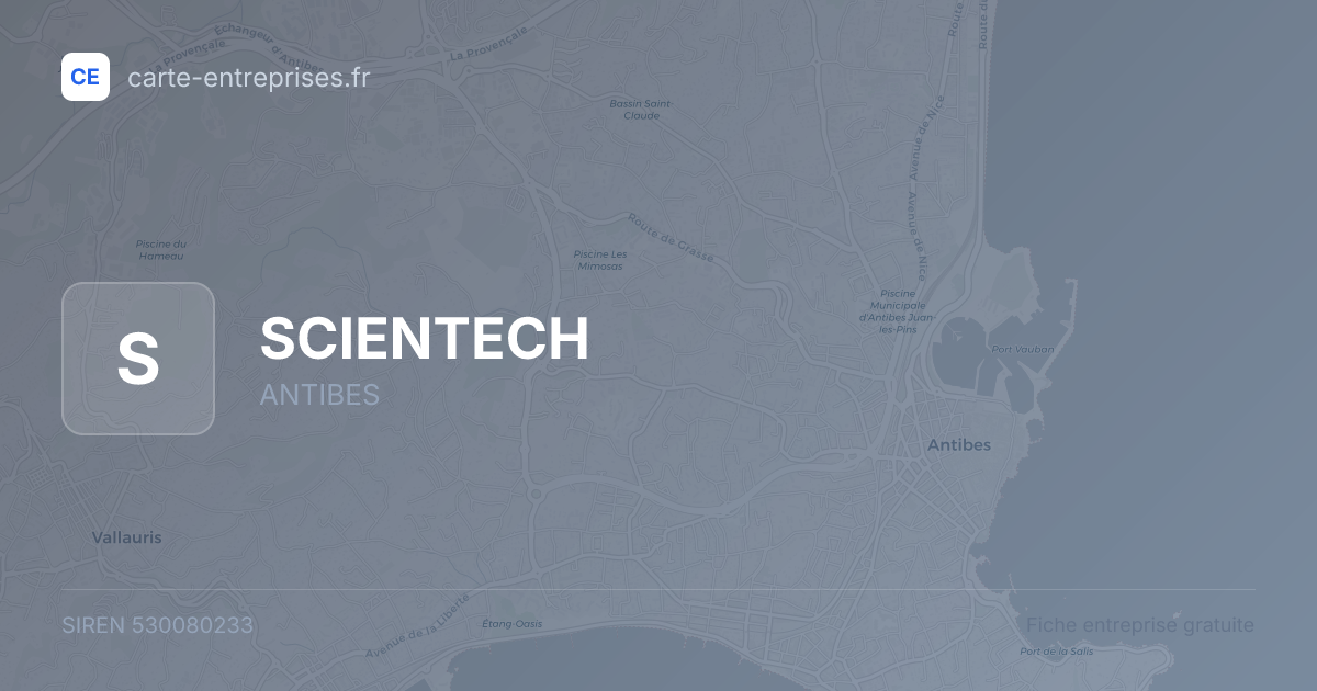 SCIENTECH — 530080233 — fiche entreprise