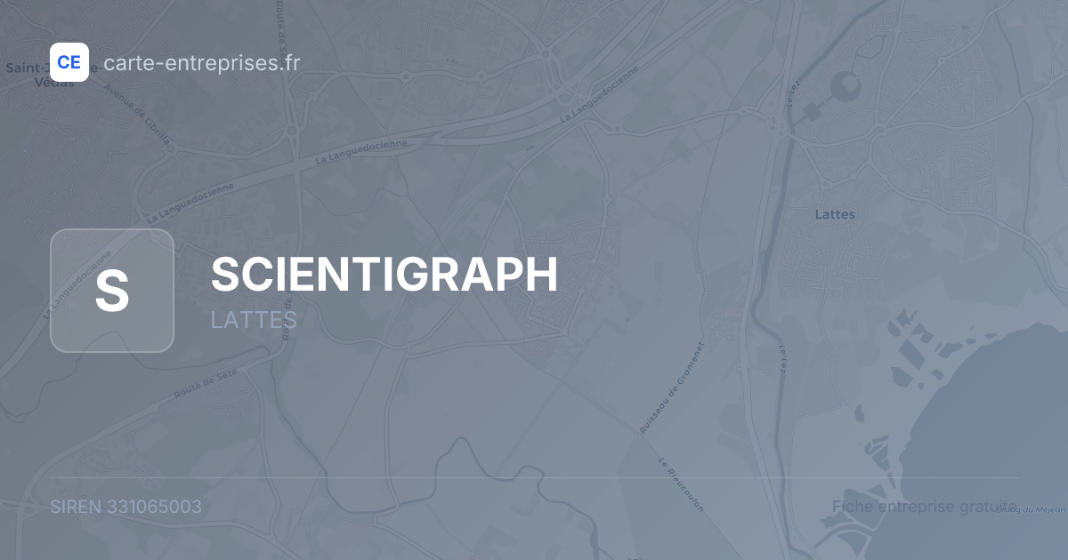 SCIENTIGRAPH — 331065003 — fiche entreprise