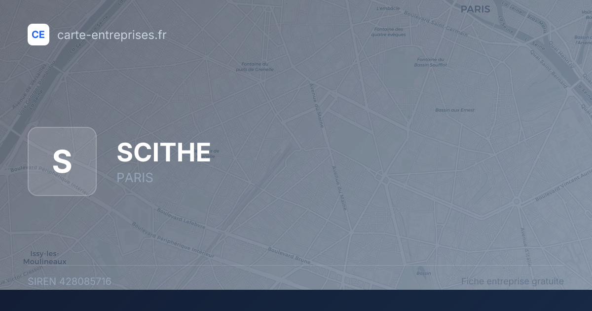 SCITHE — 428085716 — fiche entreprise