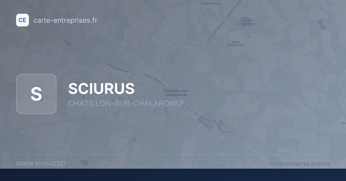 SCIURUS — 403842727 — fiche entreprise