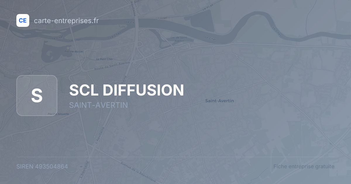 SCL DIFFUSION — 493504864 — fiche entreprise