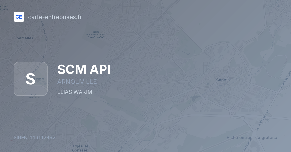 SCM API — 449142462 — fiche entreprise