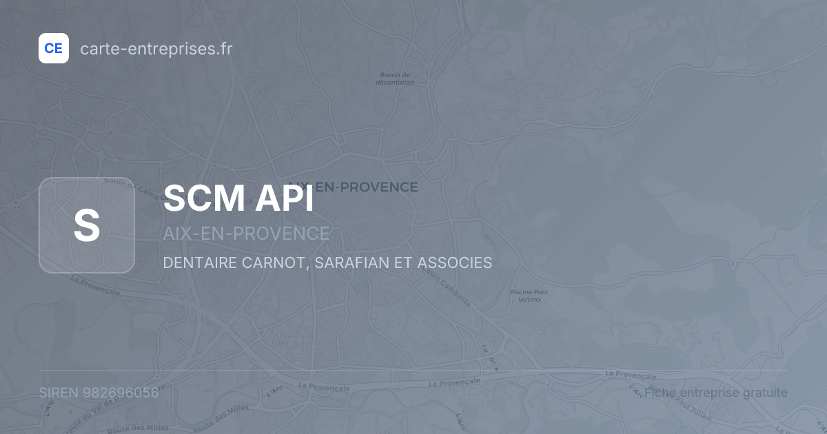 SCM API — 982696056 — fiche entreprise