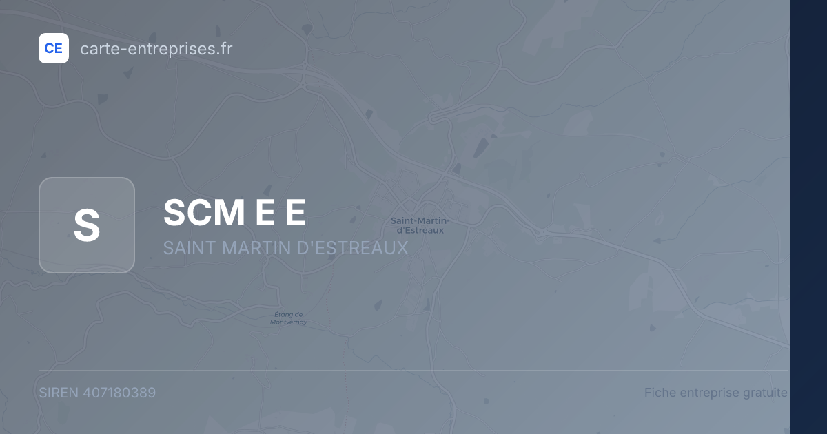 SCM E E — 407180389 — fiche entreprise