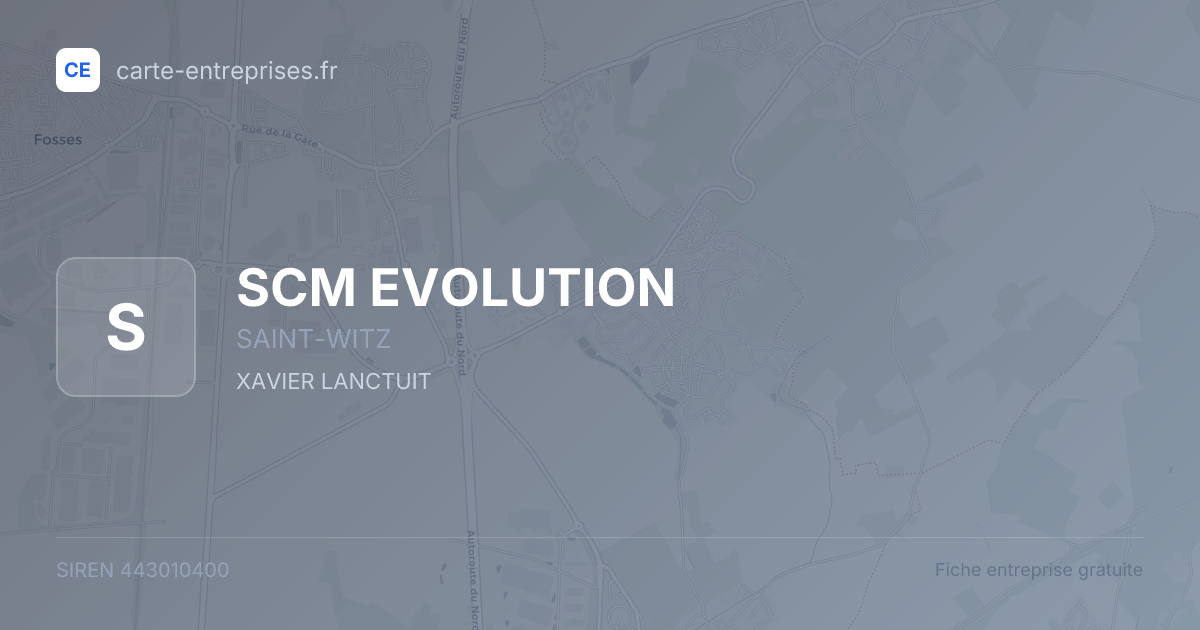 SCM EVOLUTION — 443010400 — fiche entreprise