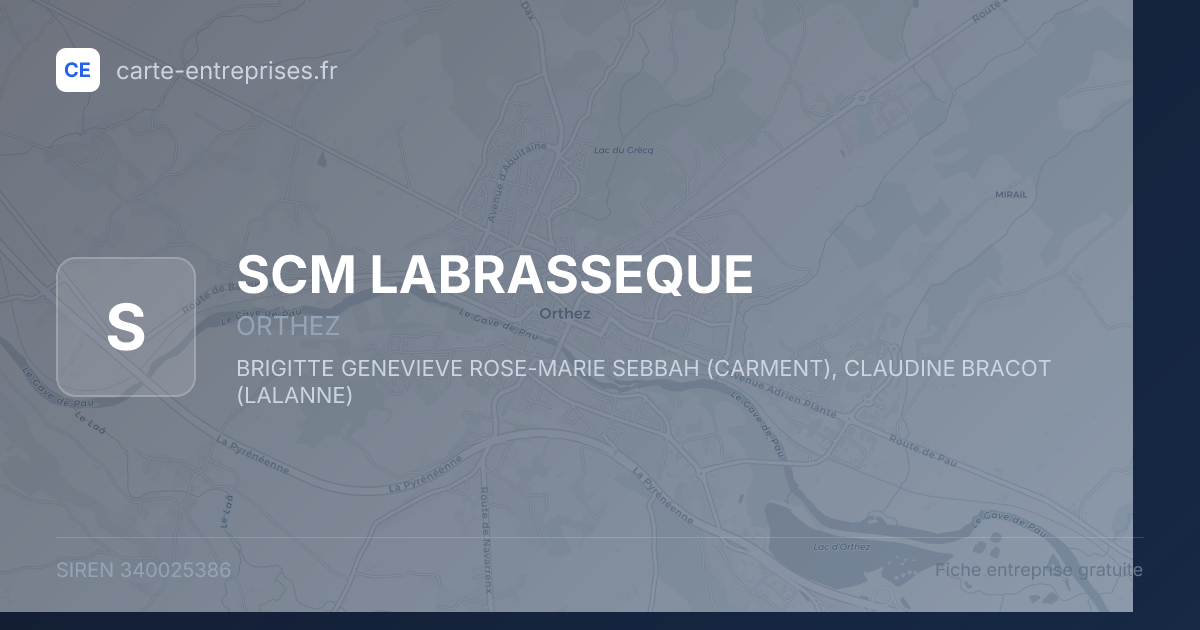 SCM LABRASSEQUE — 340025386 — fiche entreprise