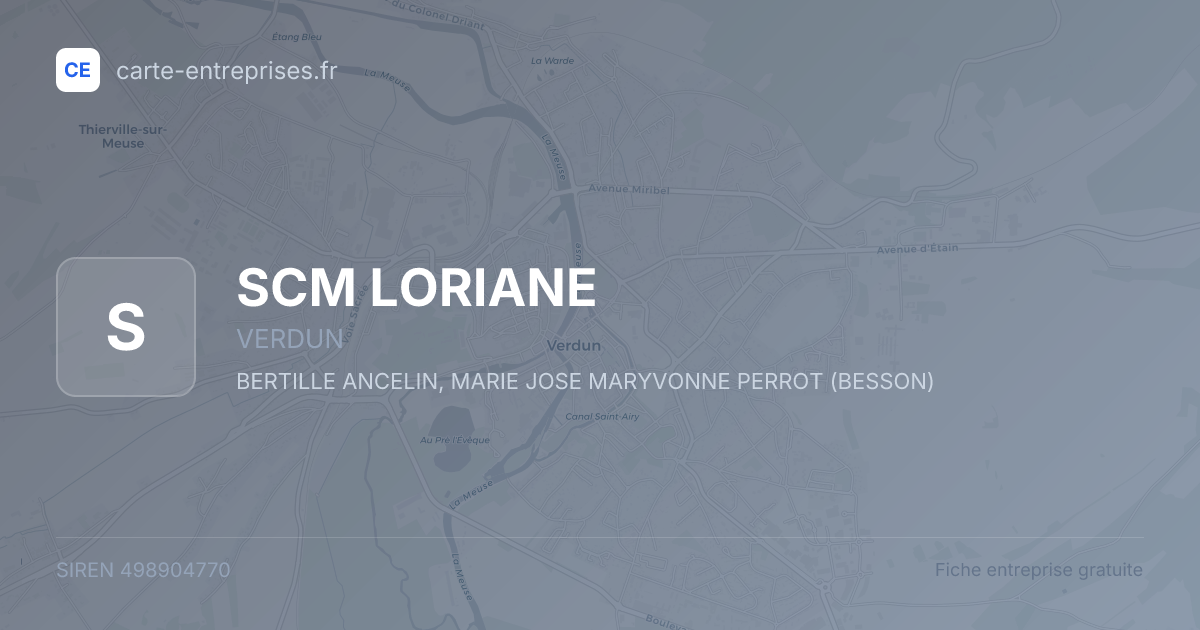SCM LORIANE — 498904770 — fiche entreprise