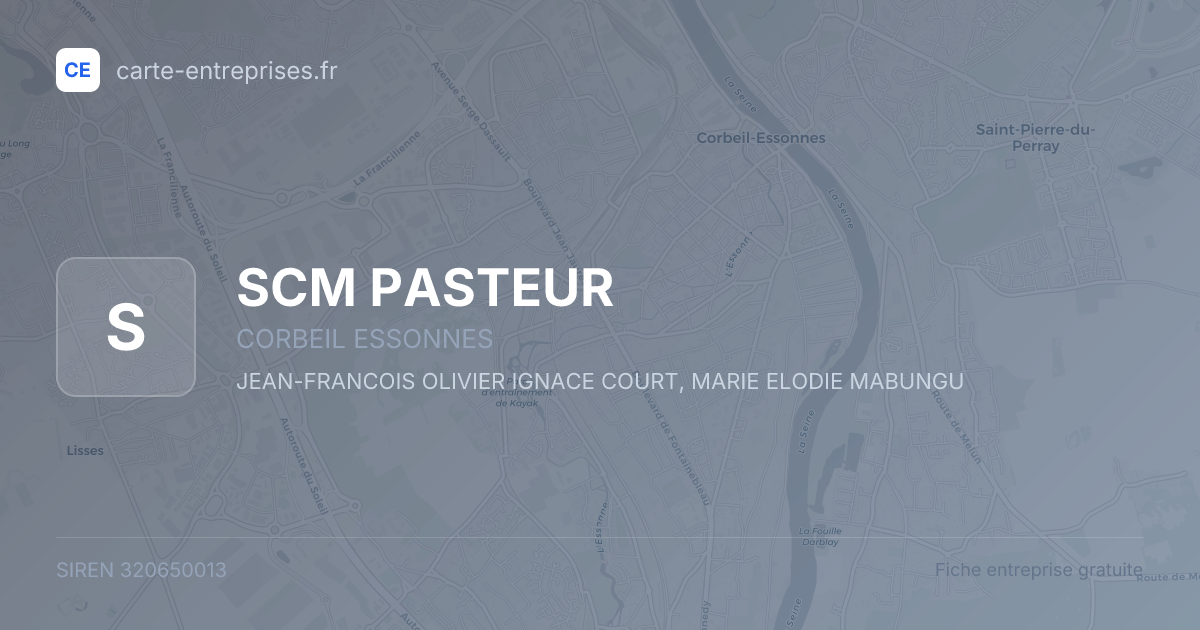 SCM PASTEUR — 320650013 — fiche entreprise