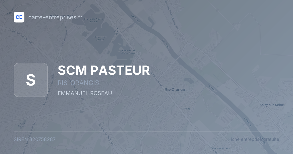 SCM PASTEUR — 320758287 — fiche entreprise