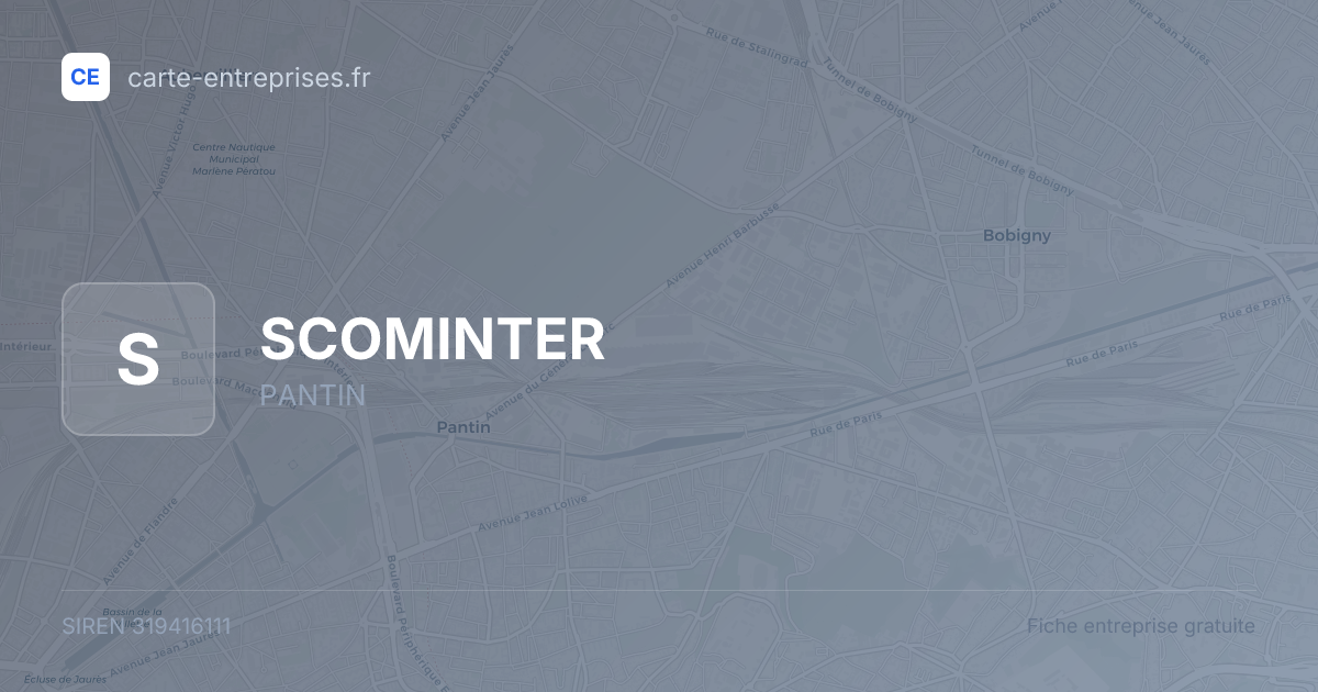 SCOMINTER — 319416111 — fiche entreprise