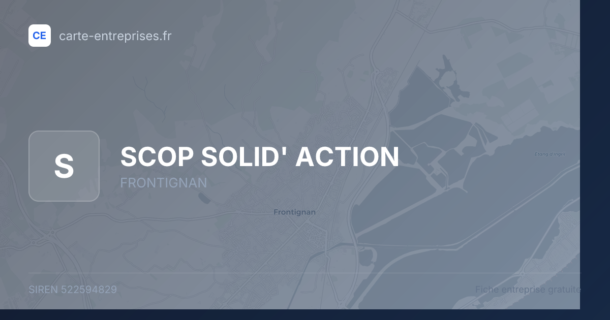 SCOP SOLID' ACTION — 522594829 — fiche entreprise