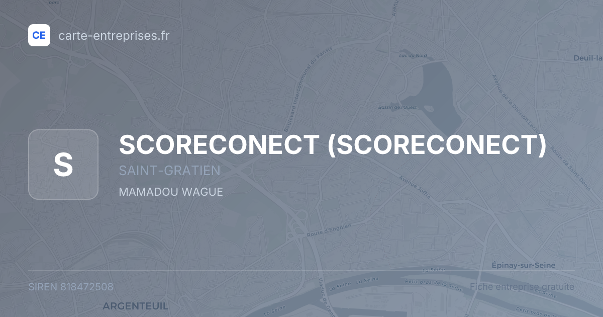 SCORECONECT — 818472508 — fiche entreprise