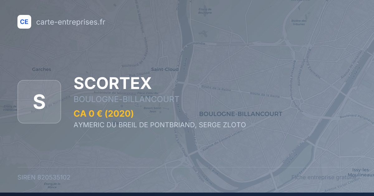 SCORTEX — 820535102 — fiche entreprise
