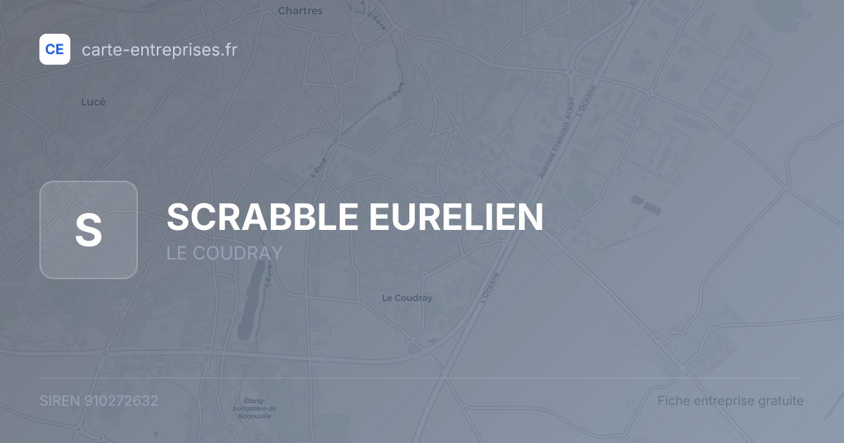 SCRABBLE EURELIEN — 910272632 — fiche entreprise