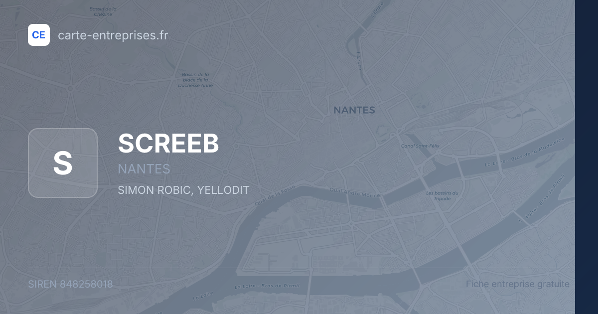 SCREEB — 848258018 — fiche entreprise
