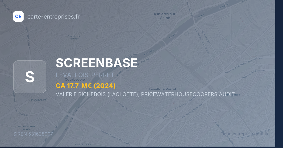 SCREENBASE — 531628907 — fiche entreprise