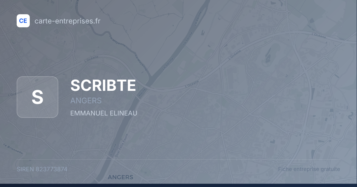 SCRIBTE — 823773874 — fiche entreprise