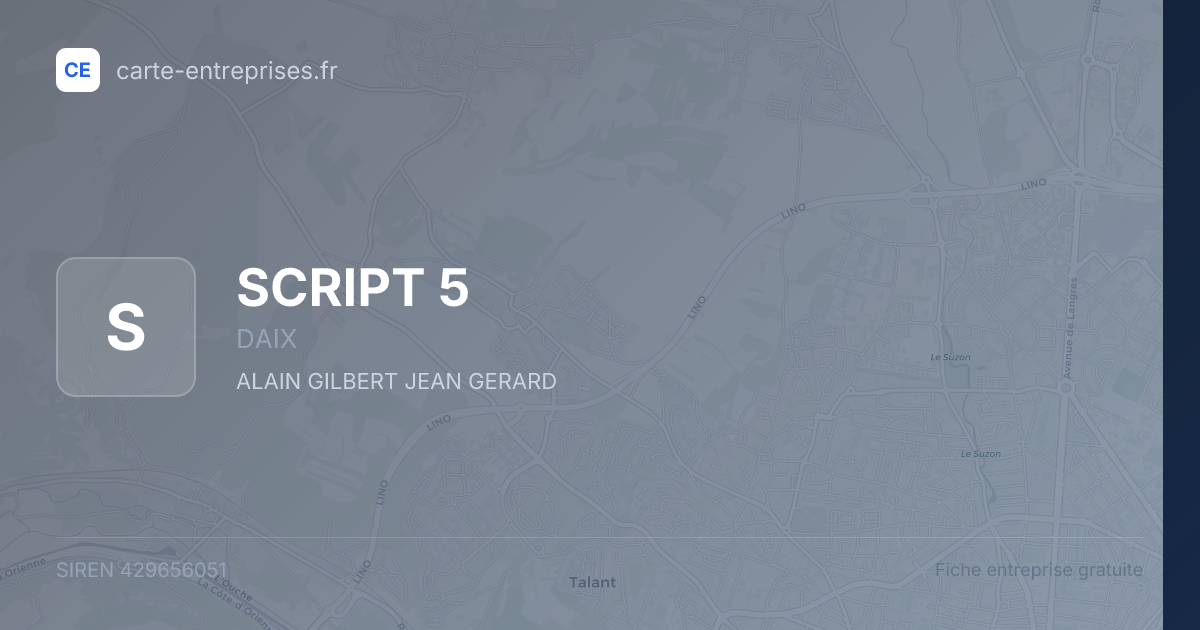 SCRIPT 5 — 429656051 — fiche entreprise