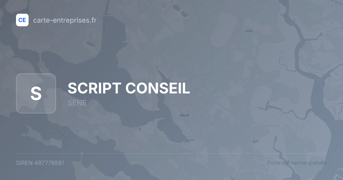SCRIPT CONSEIL — 487778581 — fiche entreprise