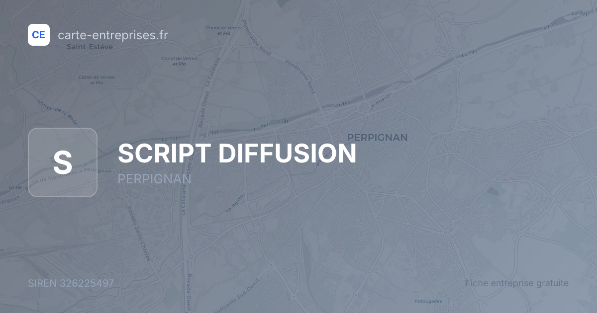 SCRIPT DIFFUSION — 326225497 — fiche entreprise