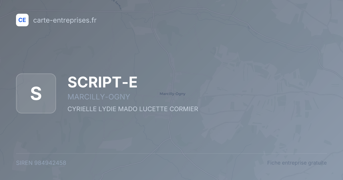 SCRIPT-E — 984942458 — fiche entreprise