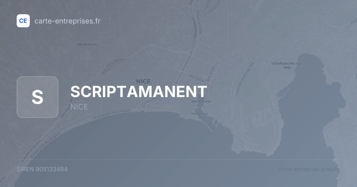 SCRIPTAMANENT — 905133484 — fiche entreprise