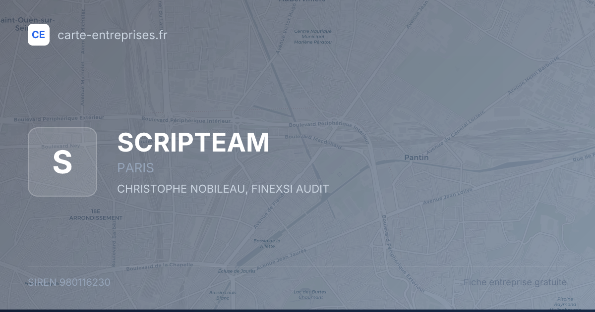 SCRIPTEAM — 980116230 — fiche entreprise