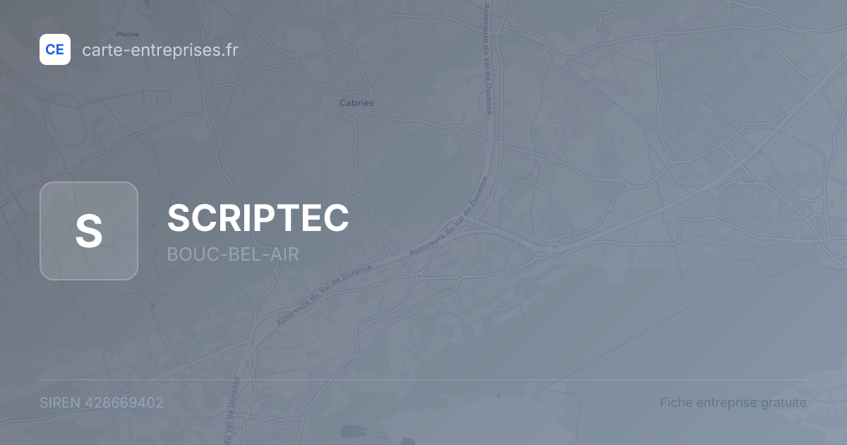 SCRIPTEC — 428669402 — fiche entreprise