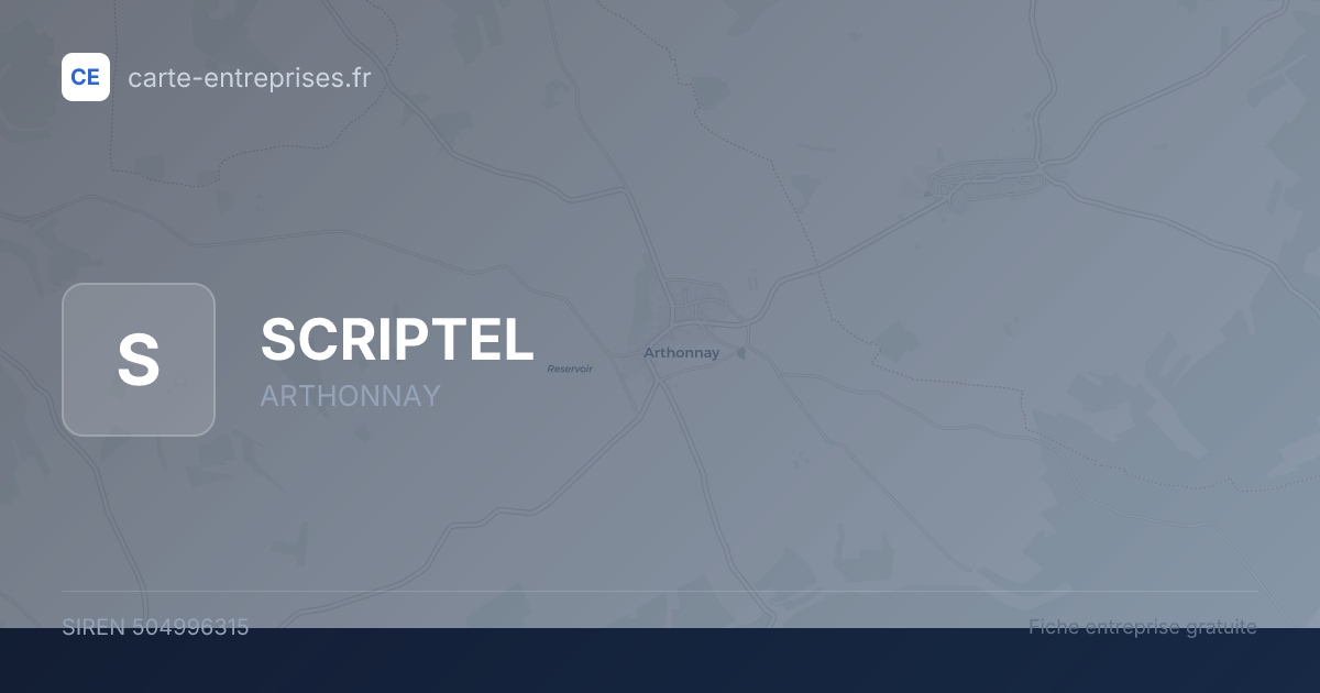 SCRIPTEL — 504996315 — fiche entreprise