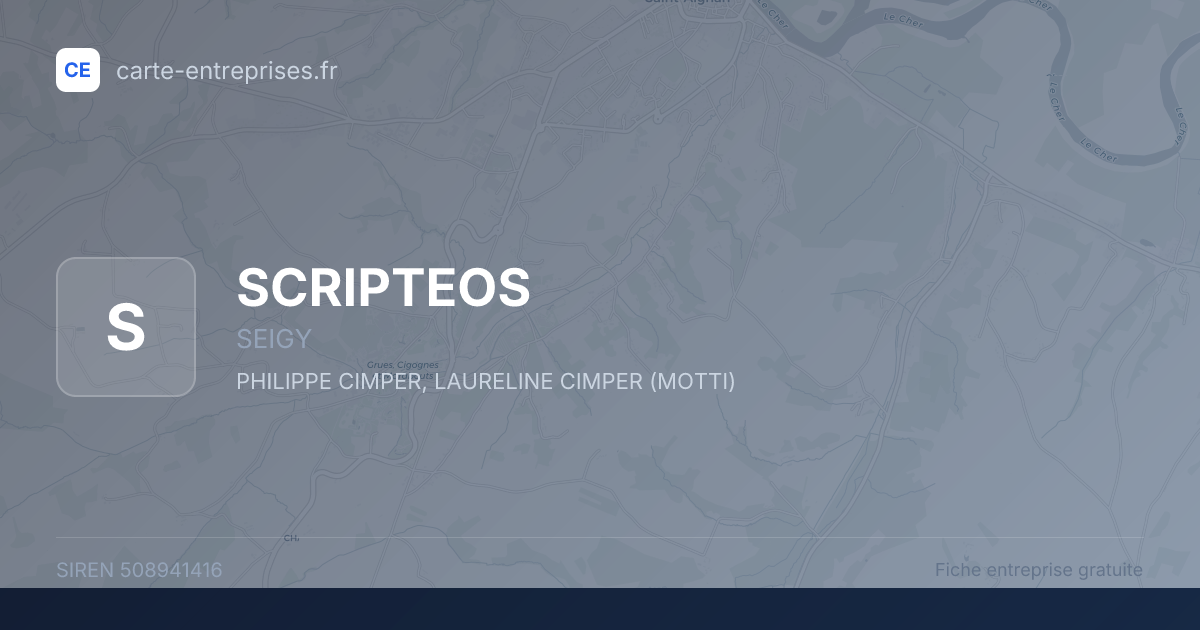SCRIPTEOS — 508941416 — fiche entreprise