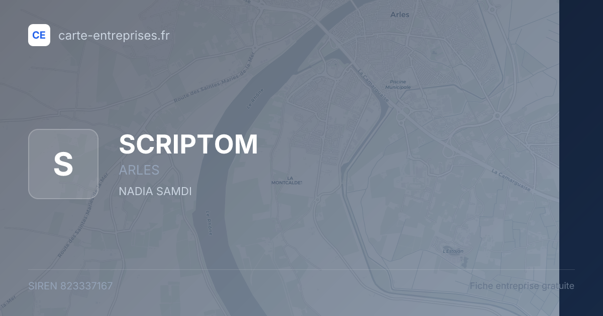 SCRIPTOM — 823337167 — fiche entreprise