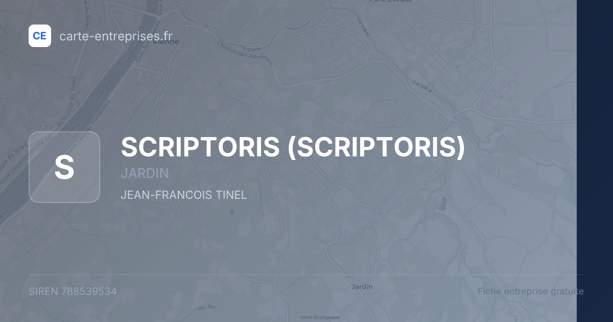 SCRIPTORIS — 788539534 — fiche entreprise