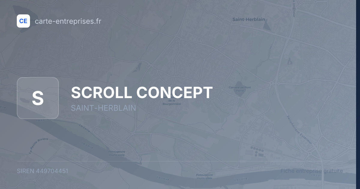 SCROLL CONCEPT — 449704451 — fiche entreprise