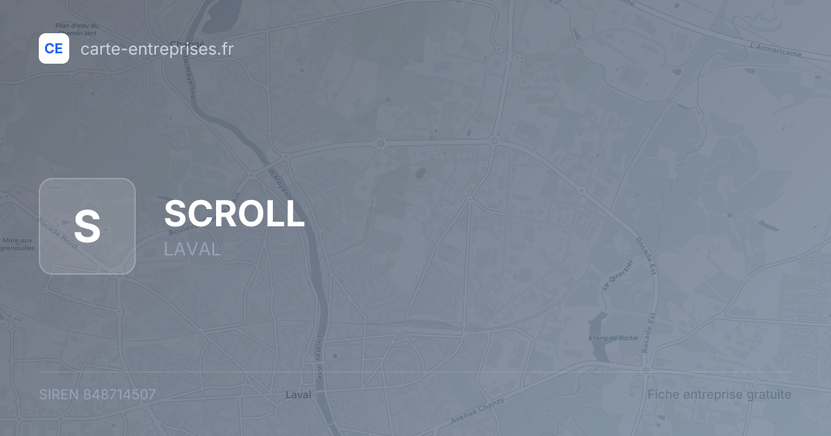 SCROLL — 848714507 — fiche entreprise