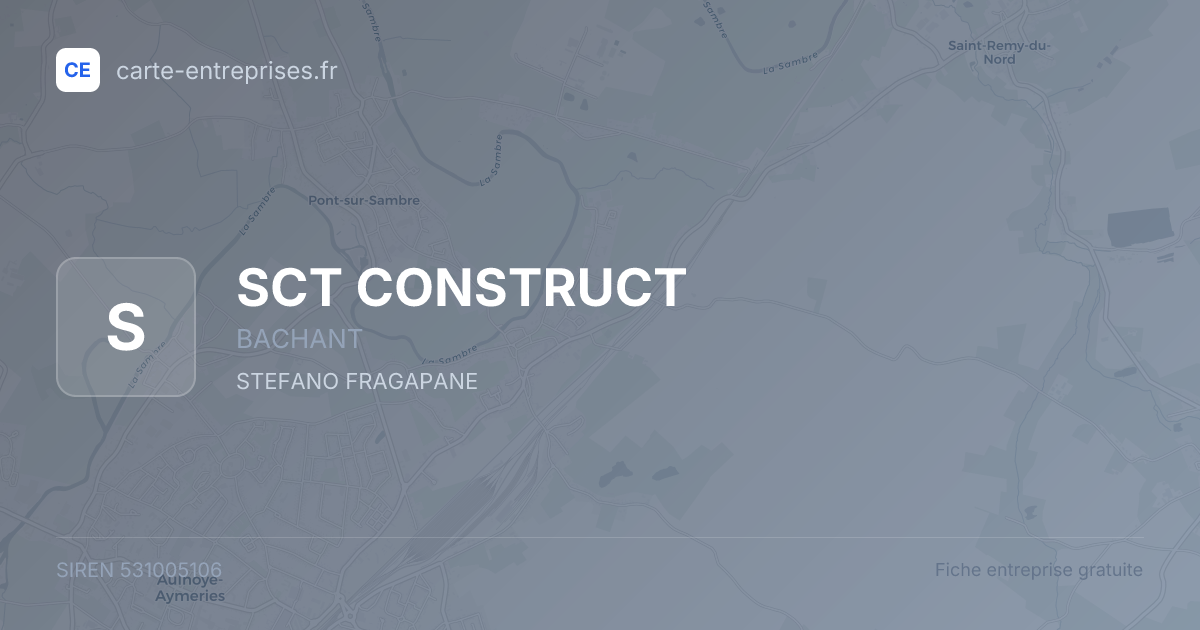 SCT CONSTRUCT — 531005106 — fiche entreprise