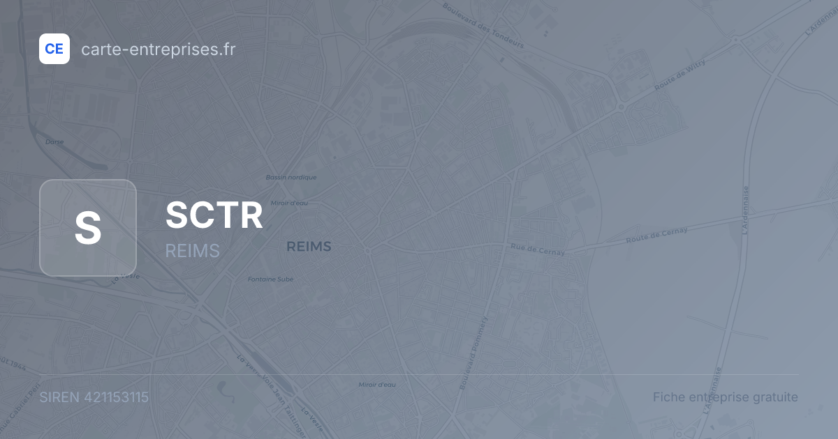 SCTR — 421153115 — fiche entreprise